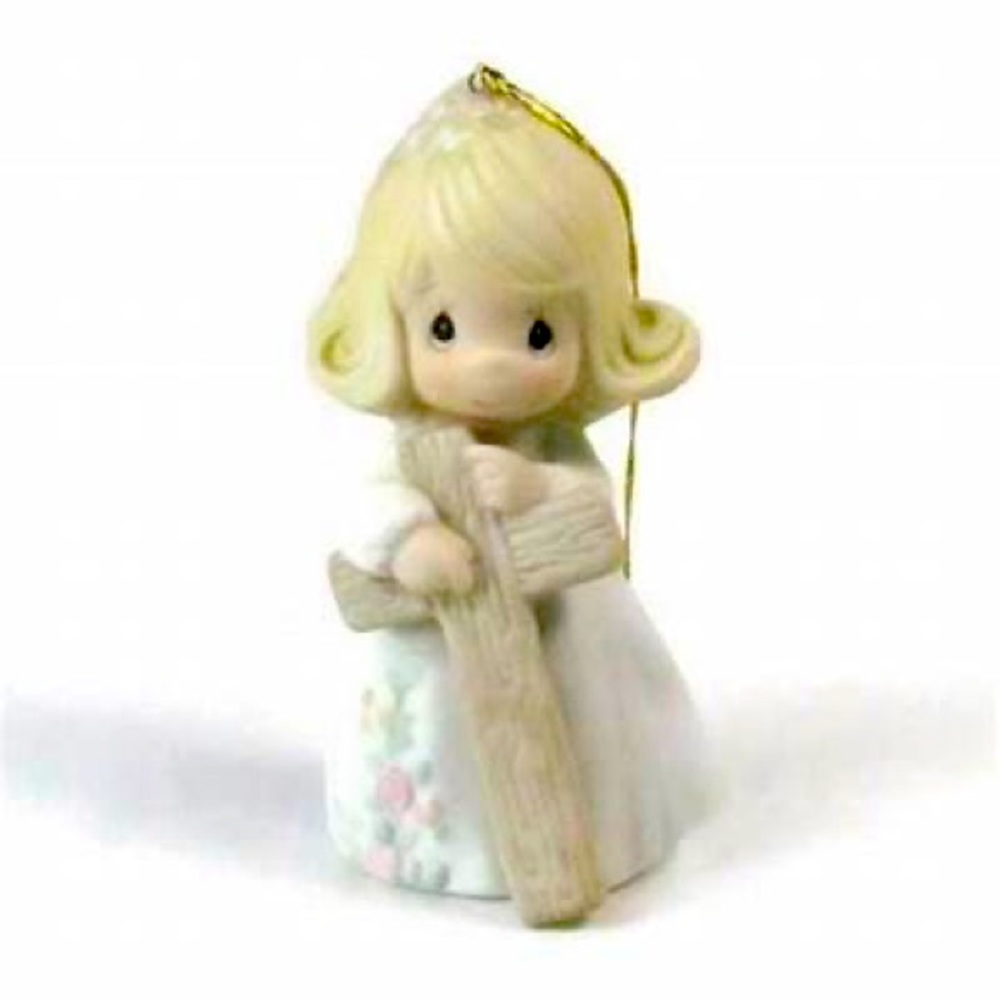 Precious Moments 1989 I Believe In The Old Rugged Cross Ornament